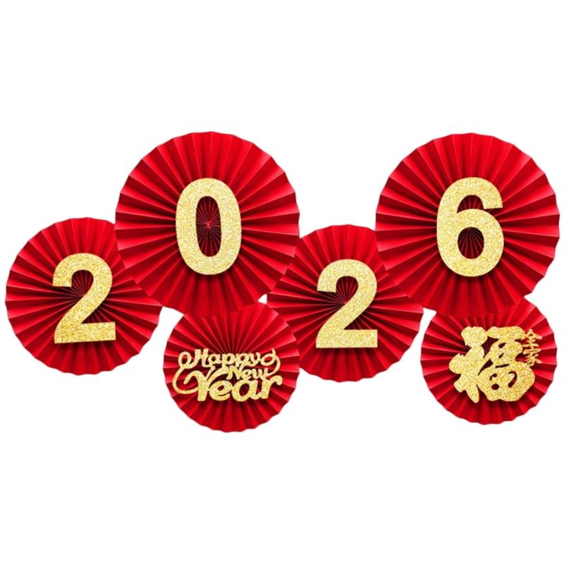 

Paper Fan For 2026 Holiday Party Home Office Decoration And Family Activities Wall Hanging Accessories