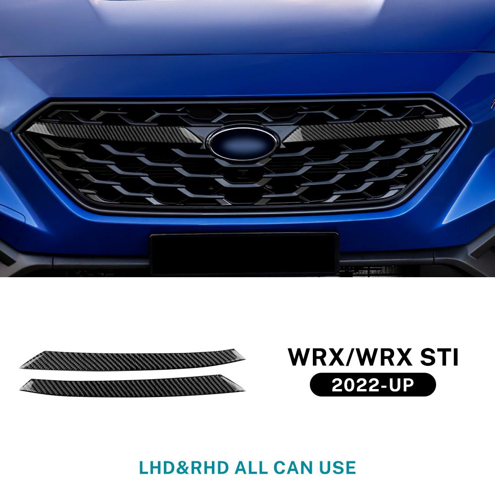 Real Soft Carbon Fiber Sticker For Subaru WRX/WRX STI 2022 2023 2024 2025 2026 2027 Car Front Grille Decoration Accessories