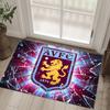 Aston Villa Football Design Crystal Velvet Carpet Cozy Non?Slip Printed Rug For Bedroom Living Room Entrance