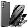 Case for Samsung Galaxy S24, Privacy Dual Glass, Silver