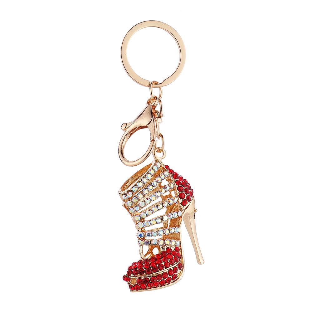 Porte-clés Exquis Escarpins Strassés - Pendentif Mignon Coréen Créatif pour Sac à Main Femme