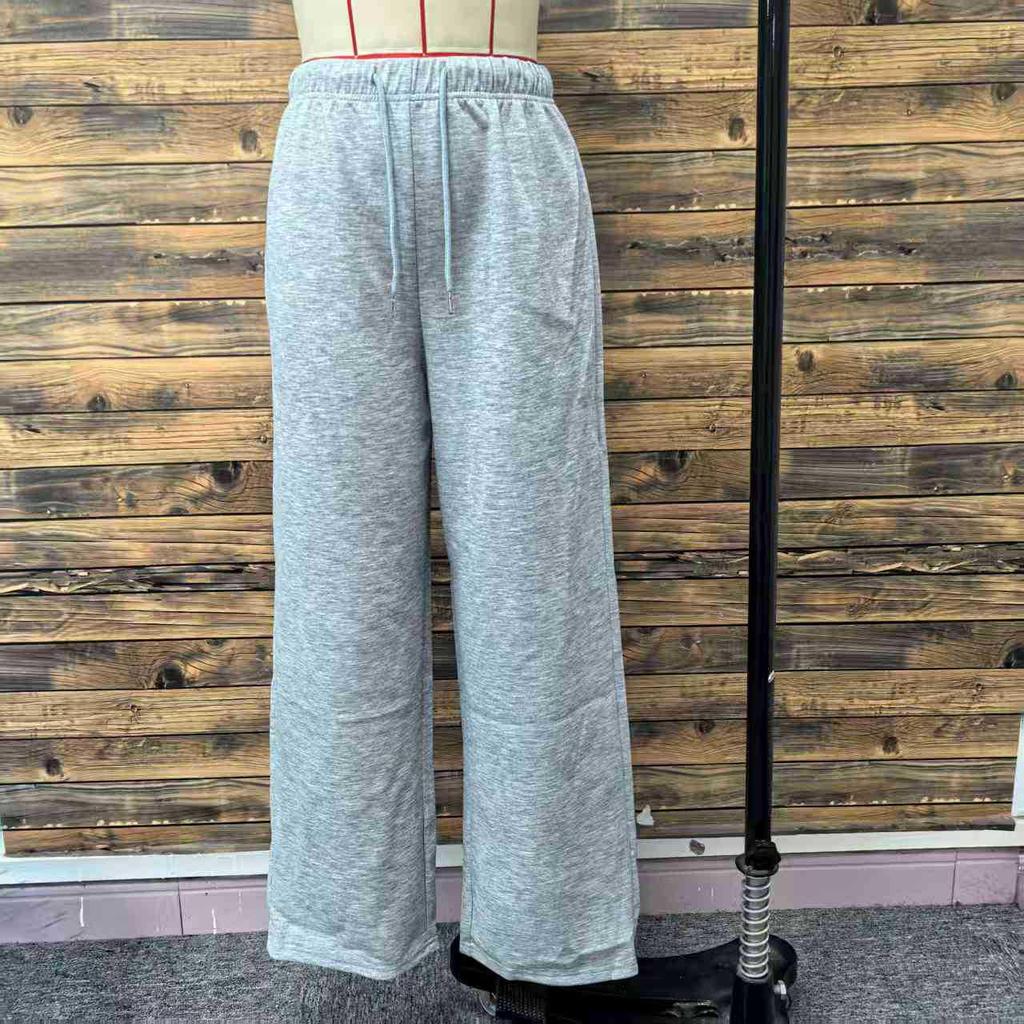 026 Early Autumn Retro Mid-Low Waist Lazy Sweatpants - European & American Style, Versatile Drape Sports Casual Wear