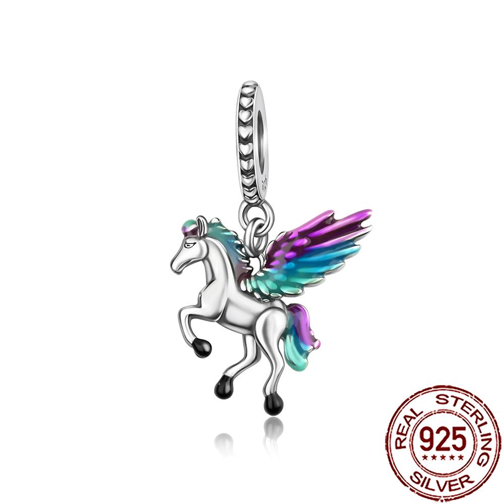 New Charms Copper Cat Dog Flamingo Chameleon Axolotl Animal Beads Fit Bracelet Necklace Women Diy Jewelry