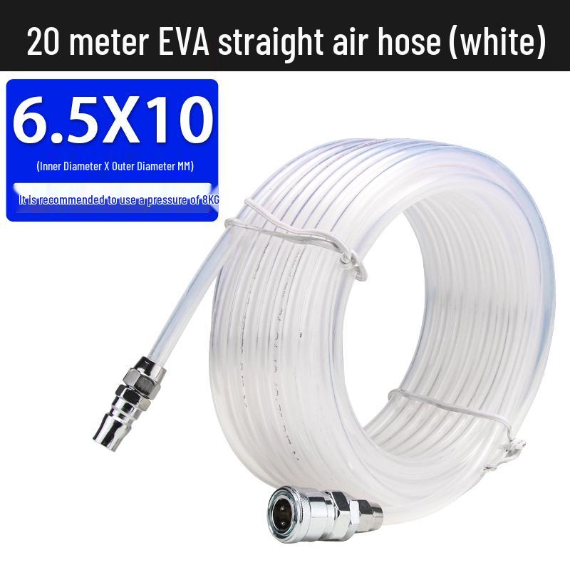 5x8mm High-Pressure Pneumatic Air Hose with Quick Connector for Air Compressors and Nail Guns
