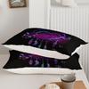Purple Butterfly Three-Piece Quilt Cover Digital Printing Bedding Set Dream Heart Bed Cover