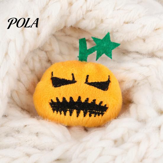 Cat Anxiety Relief Toy Halloween Pumpkin Toy, Squeaky Stuffed Chew Soft Plush with Feathers for Indoor Cats Self-entertainment