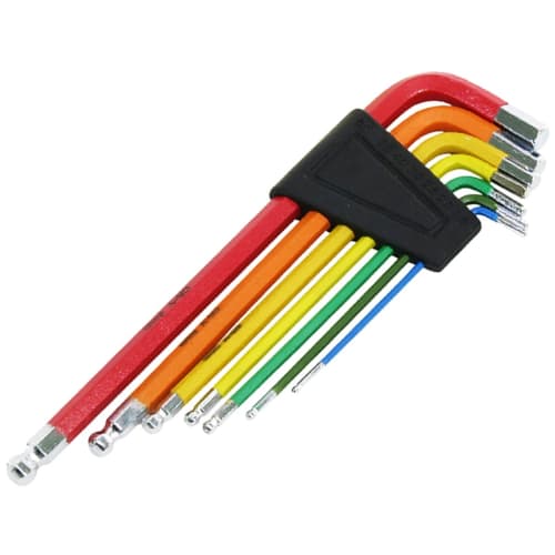 KENOH Color Ball Point Hex Wrench Set, 7 Pieces