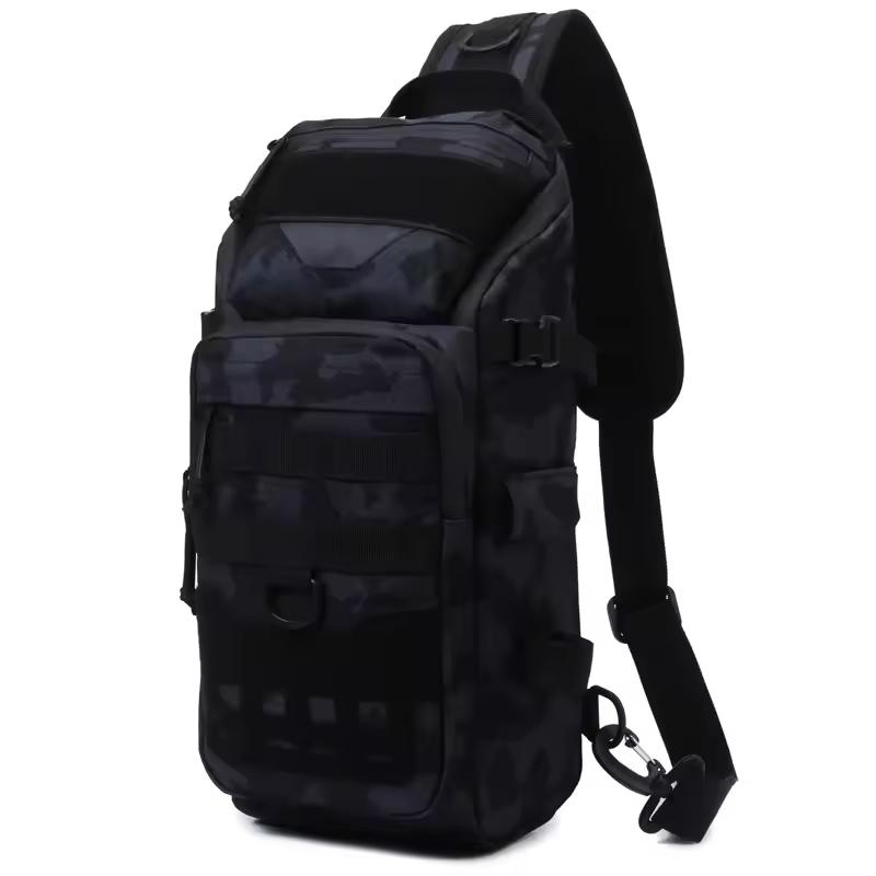 Geantă de piept pentru pescuit pentru bărbați Rucsac tactic Sport de umăr în aer liber Borsetă de șold Drumeție Alpinism Ciclism Genți sling Geantă de camping