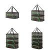 Breathable Mesh Fish Drying Rack Vegetable Dryer with 360 Degree Rotating Hook Foldable Indoor Hanging Hanging Net