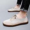 High-end Hot-selling Foreign Trade Large-size Men's Shoes Summer New Outdoor Hand-stitching Lazy One-pedal Casual Shoes