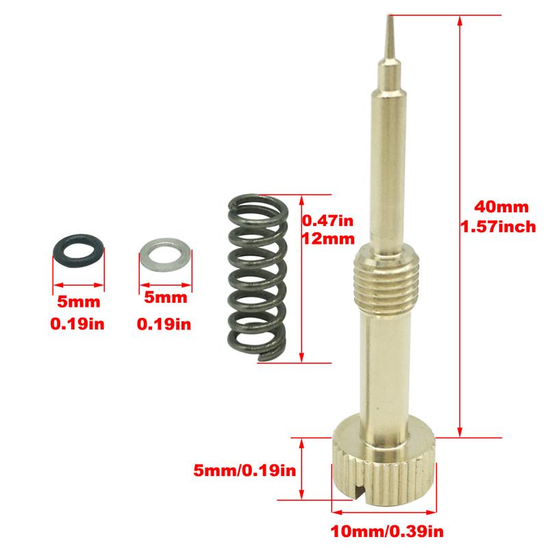 Kit de Reparo Pro Carb, Parafuso de Mistura de Cobre Para Carburadores Keihin CV CVK, Para Harley Big Twin 1990-1999 Sportster XL 883 1200 1988-2006
