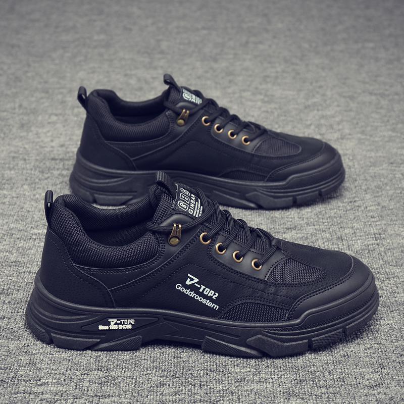 Autumn mesh casual men's shoes fashion shoes, black, khaki, gray