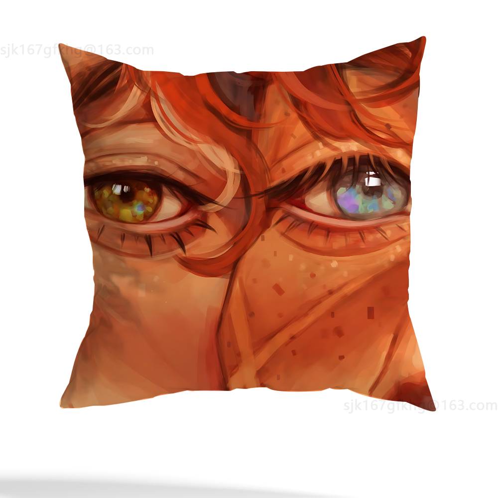 The Foxhole Court Pillow Case Square Double-Sided Printing Short Plush Sofa Cushion Cover Bedroom Bedside Pillow
