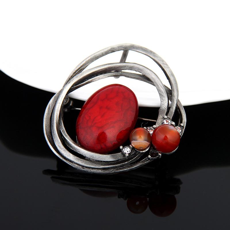 Retro Alloy Clothing Brooch Premium Light Luxury Clothing Accessories Pearl Brooch Brooch Pin Jewelry