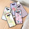 AH32 Cute Little Twin Stars Black Case for Samsung Note 20 Lite S24 Ultra S23 S22 A05 A06 A11 A71 A15 A16 A13 A24 A25 A33 A52 A53 M55 M35 Sofe Cover