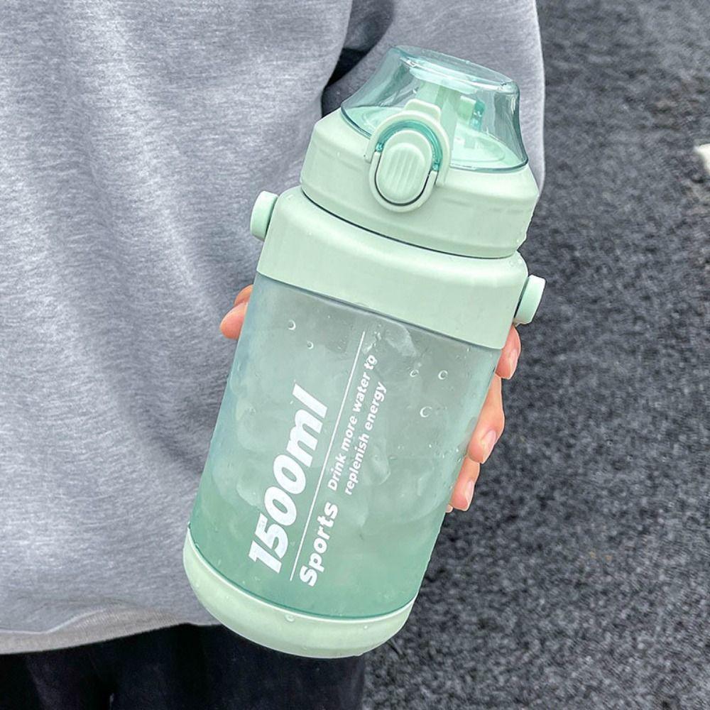 With Straw Sports Fitness Water Cups Large Capacity Fitness Drinking Cups Home