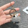 Flying Pig Keychain Zodiac Car Keychain Ring Couple Diamond Small Gift Pendant