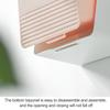 Wall Mount Sanitary Napkin Storage Box Hanging Dusts Proof Sealing with Flip Cover Plastic Home Supplies White