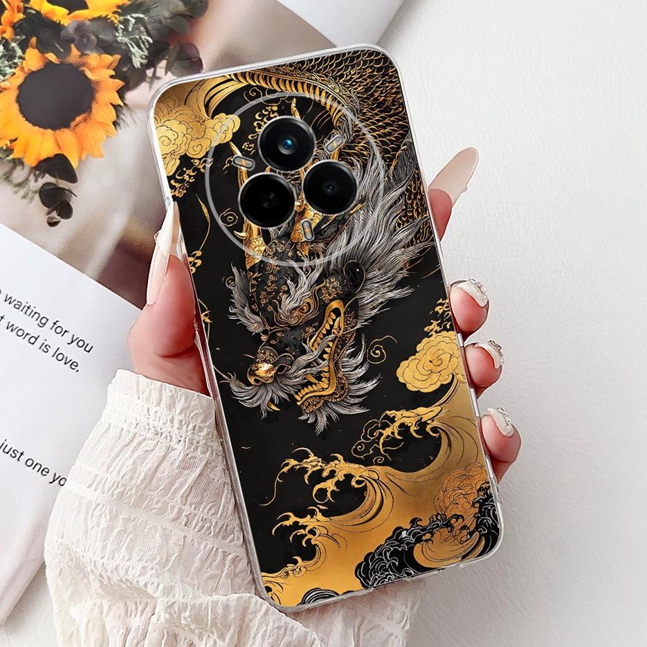 For Realme 14 Pro Plus Case RMX5051 Beautiful Flowers Painted Cover Soft Silicone Case For Realme 14 Pro Realme14 Pro+ 5G Fundas