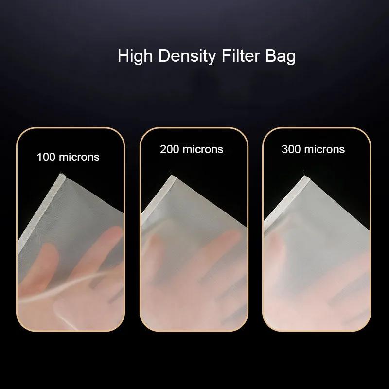 5pcs 300 Mesh Nylon Filter Net Bag Acquarium Bio Ball Carbon Media Isolation Bags Food Filter Strainers Mesh Kitchen Bags