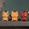 Sandalwood Dragon Phone Charm Keychain Ornament for Couples