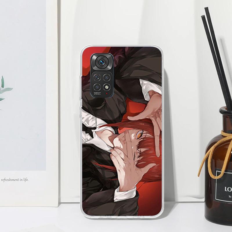 C-Chainsaw Mans Makima Phone Case For Xiaomi Redmi Note 15 13 14S 14 Pro Plus 12S 11S 10S 12 11E 10 11T Art Fundas Back Cover Re