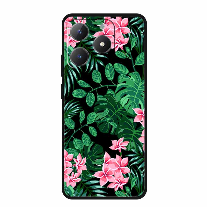 Black Silicone Case For Realme Narzo N61 Case N 61 Funda Cartoon Cat Soft Back Cover For Realme Note 60 Phone Case Shells Coque