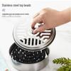 Stainless Steel Mosquito Coil Holder with Lid - Outdoor Portable Incense Burner