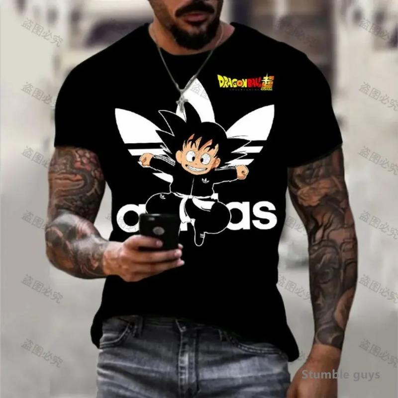 2026 Men's All Match Anime Dragon Ball T-shirt Unisex Goku Vegeta Super Saiyan Kakarot Oversized TshirtShort Sleeve