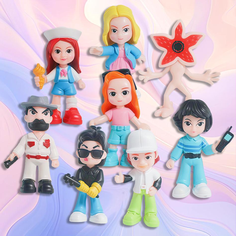 8Pcs/Set Figure Style Dolls Eleven Man-eating Flower Figurine PVC Anime Figures Collection Cute Toys to kid Christmas