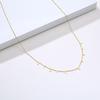 Boho Stainless Steel Chain Necklaces for Women ,Geometric Multi Pendants Gold Plated Multilayer Jewelry