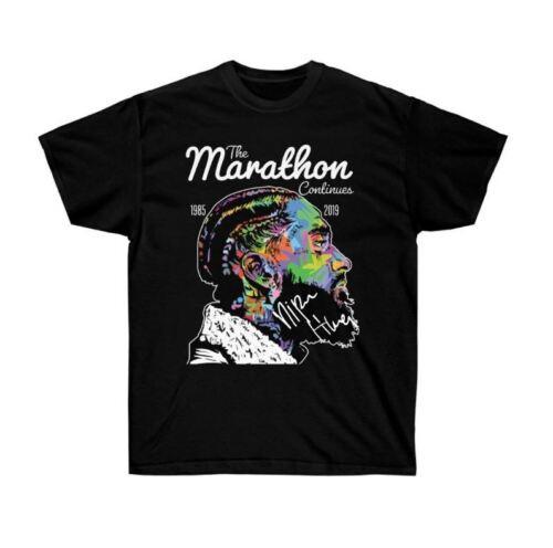 Vintage Nipsey Hussle The Marathon Continues Black S-2345XL Cotton Shirt Unisex T-Shirt XXXXL