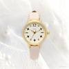 FIELD WORK Women's Watch Analog Leather Strap Dial Stone Flower White Sennin JN031-1