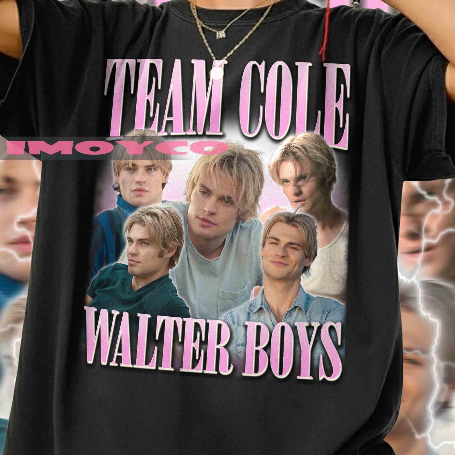 Team Cole Walter Boys T-Shirt, Retro Bootleg Style L