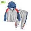27Kids Children's Wear Spring and Autumn Contrast Color Sports Sweater