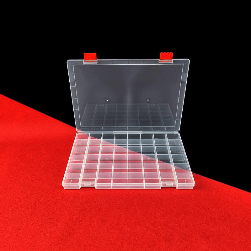 48-Grid Thickened Transparent Storage Box for DIY Stickers & Fishing Gear