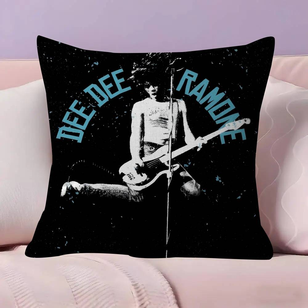 Poszewka na poduszkę kreskówka Prezent Poszewka na poduszkę Sypialnia Dom Sofa Krzesło Siedzenie Dekoracja poszewka na poduszkę Zespół Rockowy RRamones ANIME