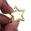 10pcs/lot Star Pentagram Hollow Key Chains Gold Alloy Lobster Clasps Keychain DIY Accessories Key Rings Jewelry Making Findings