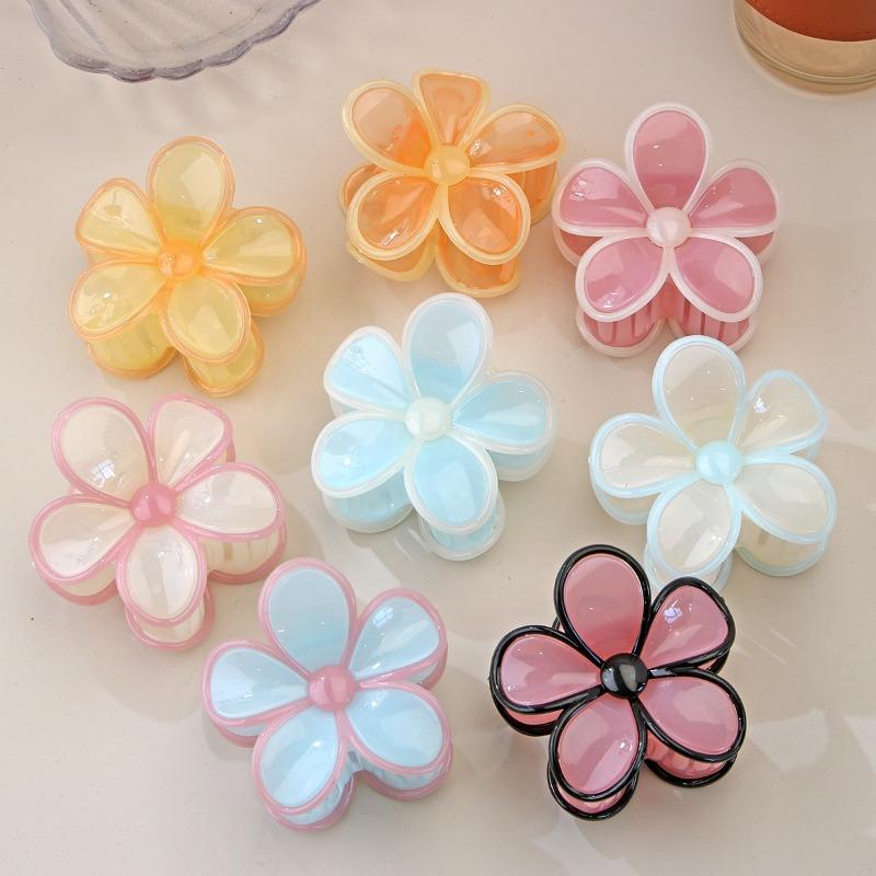 The New Frellia Flower Hairpin for Spring and Summer In Candy Color Is A High-end Hair Accessory with A Flower Back of The Head
