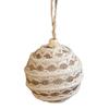Christmas Tree Decoration Natural Fiber Twine Braided Foam Ball Holiday Hanging Ornament For Mantels Window Wall Display
