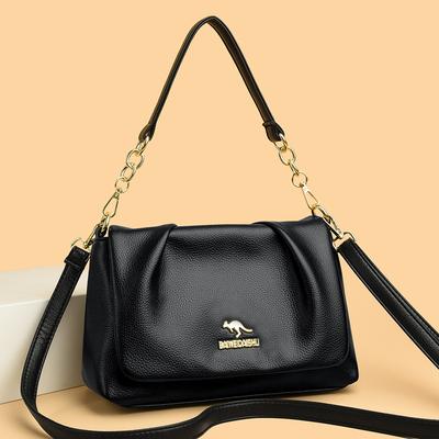 Soft Leather Underarm Bag with Pleated Texture, Cloud Bag, Single-shoulder Bag, Simple Yet High-end Fashionable Women's Bag