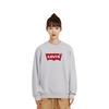 Levis Loose Fit Solid Color Crew Neck Sweatshirt Women tops Gray 18686-0014