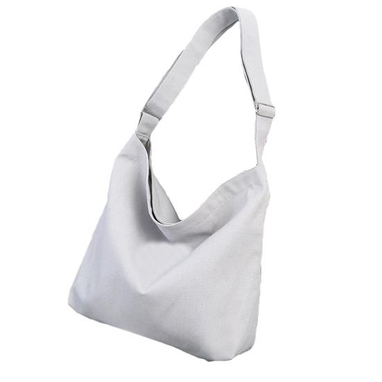 Damen Umhängetasche aus einfarbigem Segeltuch mit verstellbarem Riemen, Aufbewahrungstasche für Handtaschen