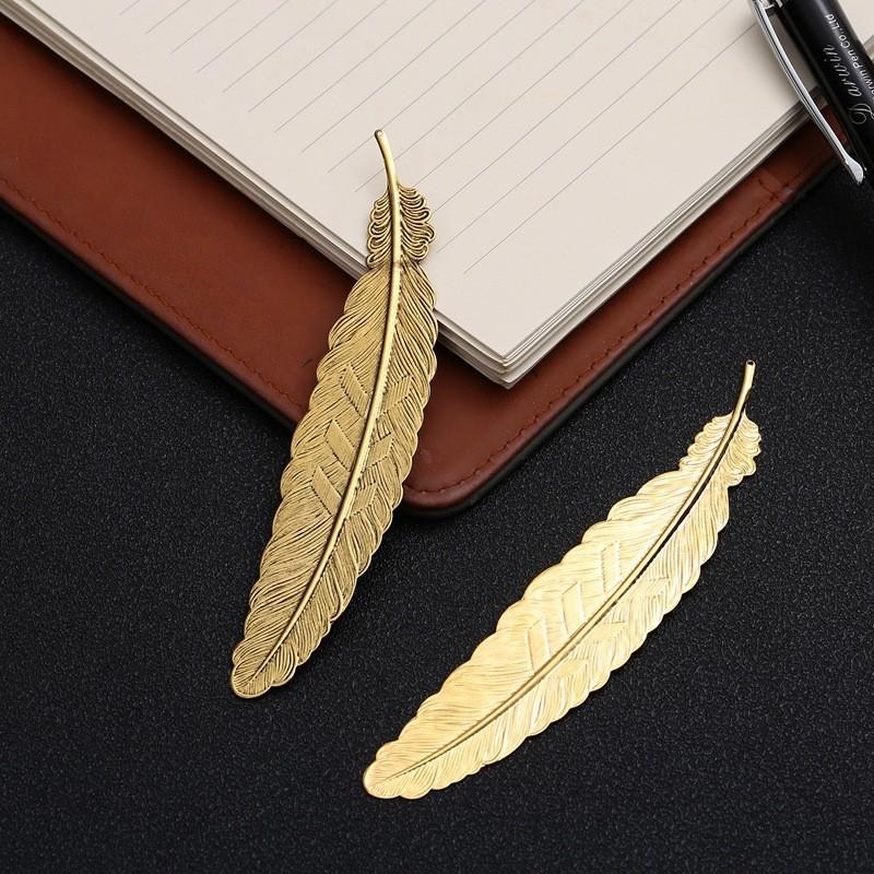 Metal Inspired Feather Bookmark Artistic Detailing Crafting Student Appreciation