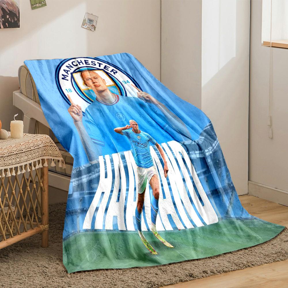 Manchester Haaland Designed Flannel blanket for bedroom, living room, sofa, and nap
