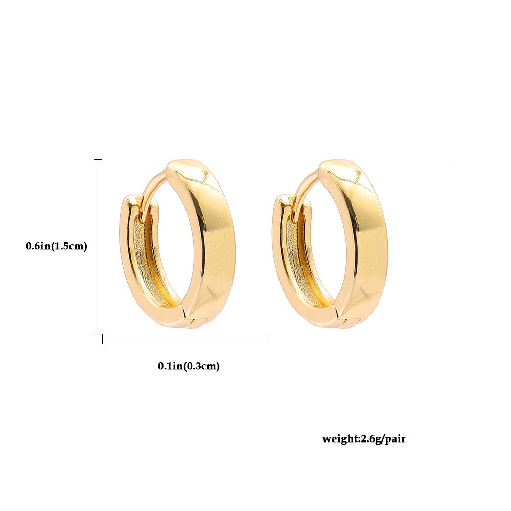 Minimalist Geometric Twisted Hoop Earrings for Women Simple Circle Gold Color Huggies Earring Ear Buckle Fashion Party Jewelry