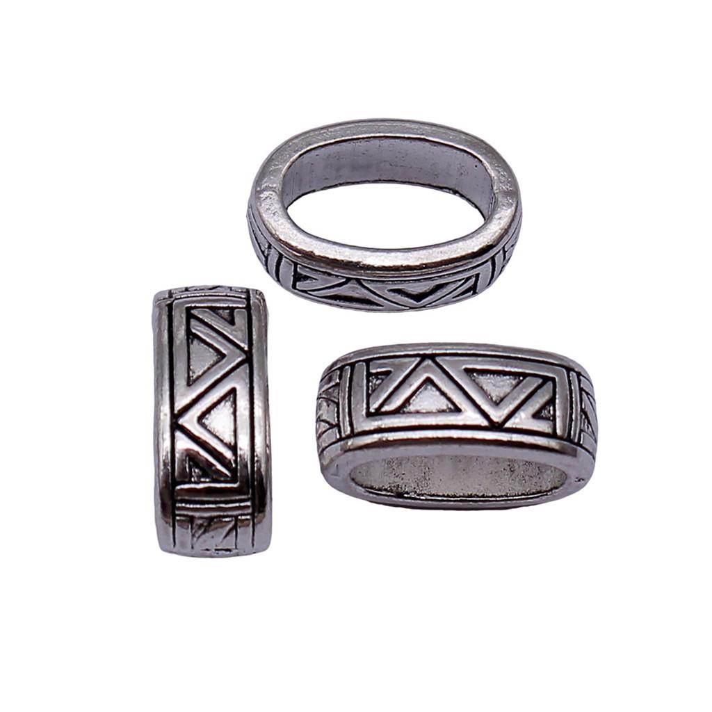 Tribal Pattern Tube Beads Charms Braided Spacer Beading For Jewelry Materials