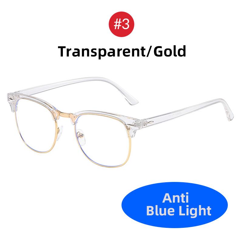 VIVIBEE Vintage Anti Blue Light Blocking Glasses Men Square Ray Filter Women Gaming Eyeglasses Black Frames Computer Eyewear