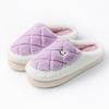 Autumn and Winter New Cotton Slippers Indoor Home Wear-resistant Warm Piled Couple Hair Slippers