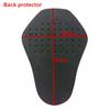 5X Motorcycle Jacket Lining Protectors Pad Shoulders Elbow Back Armor Black for Motocross Racing Skiing Ice Skating Bike Cycling